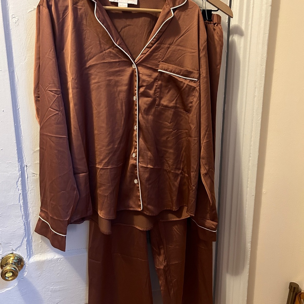 Birdy Grey Rose Satin Pajama Set-XL